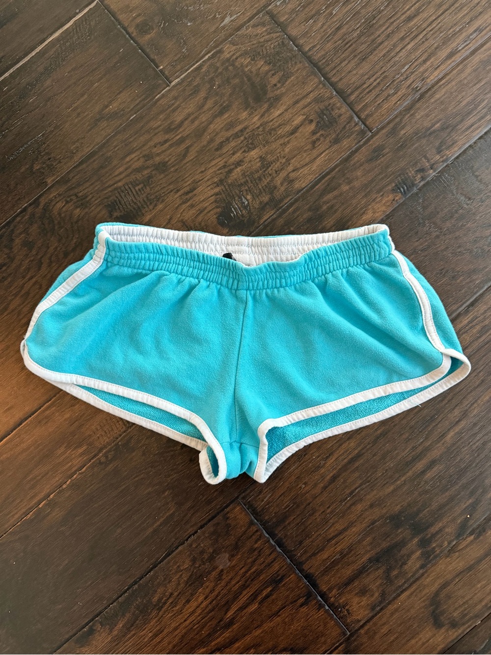 Wet seal y2k low rise booty shorts blue and white